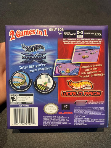 Hot Wheels Double Pack Game Boy Advance (Usado)