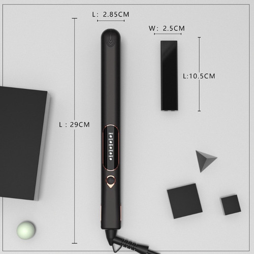 Plancha Para Cabello Profesional Cerámica 2 En 1 Con Led