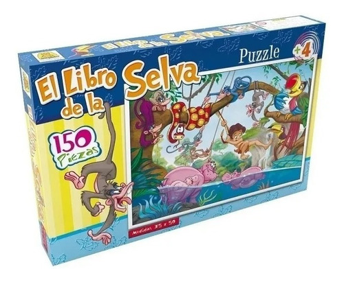 Puzzle Libro Selva 150 Piezas Implas En Casa Valente