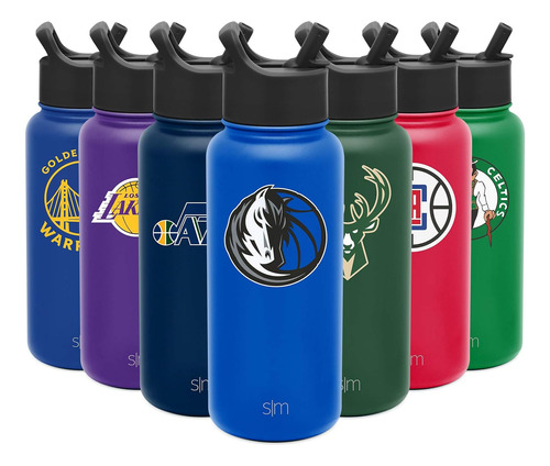 Botella De Agua De Nba Pajita Licencia Oficial De Nba |...