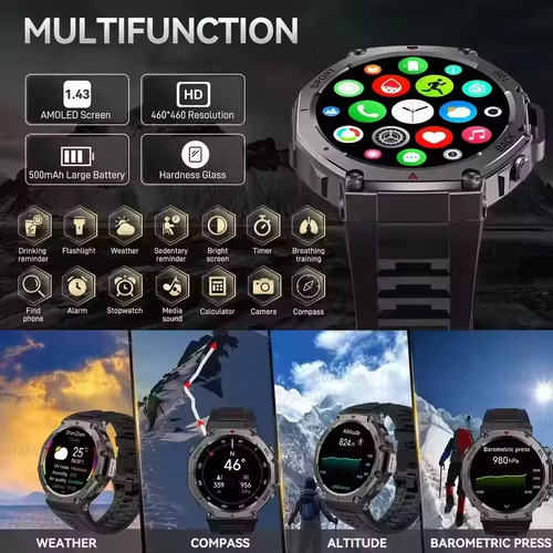 2025new Dm58 Gps Bluetooth Call 10atm Reloj Inteligente Impe