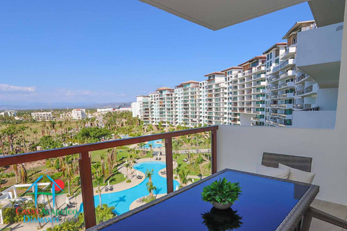 Cad La Isla Emerald B8. Terraza Con Vista A Los Jardines Y Albercas