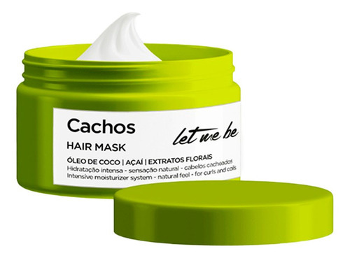 Máscara Cachos Livre De Silicone E Parabenos Let Me Be 250g