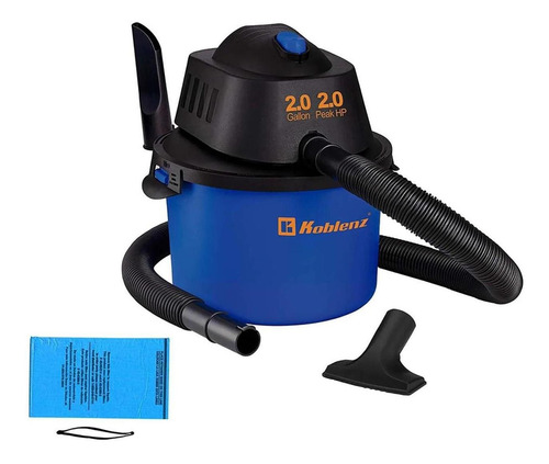 Aspiradora industrial De tacho Koblenz WD-2.5 MA 2.5 gal negra y azul 120V 60Hz