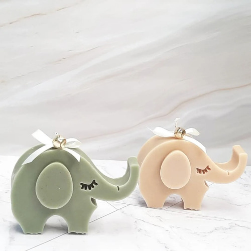 Molde Silicona Elefante Infantil Animal Velas Jabones Yeso