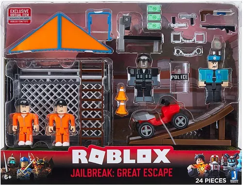 Boneco Montar Roblox Compatível Com Lego Jailbreak Fugitivo em