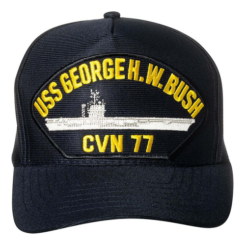 Gorra De Béisbol Con Emblema De La Marina Uss George H.w. Bu