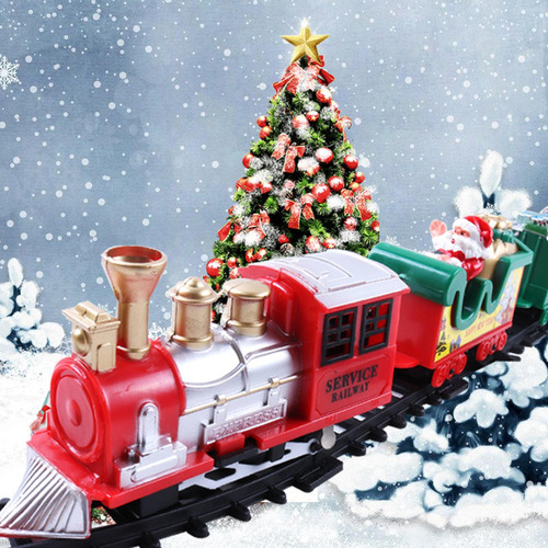 Juego De Tren De Navidad Retro, Decoración De Árbol De