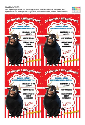 Invitaciones Digitales Whatsapp E Imprimibles Ole Ferdinand