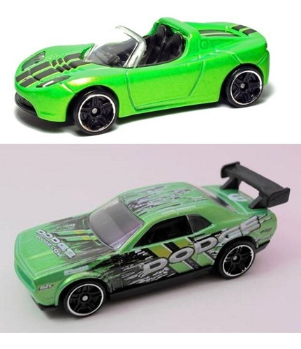 Hot Wheels Tesla/dodge Charger C/2 Miniaturas 1/64 Lacradas