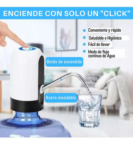 Dispensador De Agua Automático Para Botellon Recargable