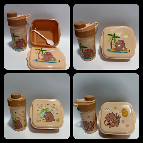 Lonchera Infantil Capibara Moda Termo Lonchera Primaria Niño
