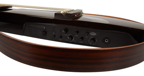 Cuerdas de guitarra silenciosas en acero SLG 200s Tbl Black C Bag Yamaha Color negro translúcido, material de diapasón, palisandro, guía para la mano derecha