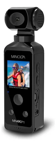 Videocámara De Bolsillo Minolta Mn4kp1 4k Ultra Hd Para