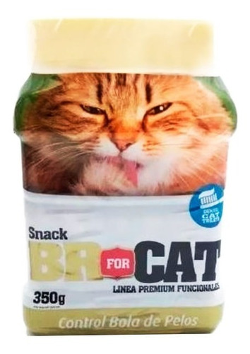 Snack Br For Cat Suplemento Gatos Control Bola Pelos × 350gr