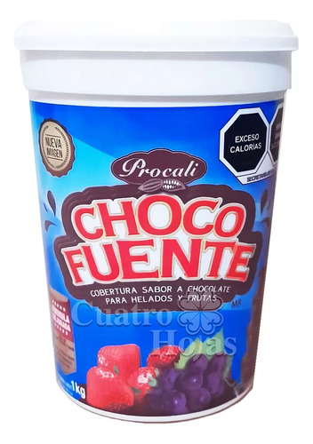 Cobertura Sabor Chocolate Para Frutas Reposteria Chocofuente