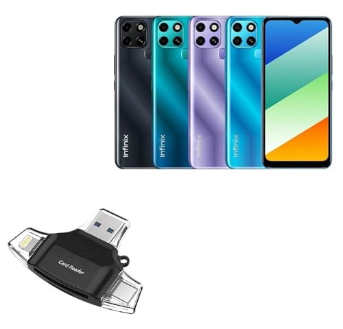 Lector De Tarjetas Sd Usb Compacto Para Infinix Smart 6 Plus