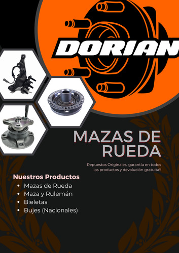 Maza De Rueda Trasera Ford Fiesta / Ka (kinetic)