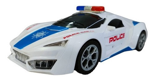 Juguete Patrulla Policia Transformer Robot Carro Luz Sonido 