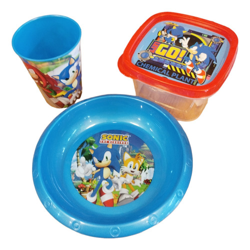 Set Original Sonic Niños Infantiles Lunchera