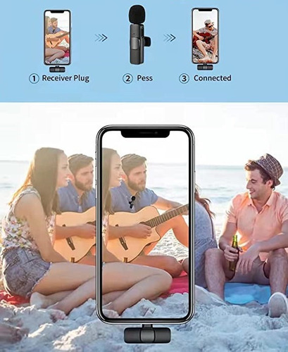 Micrófono Lavalier Inalámbrico Lightning iPhone iPad Al-p02