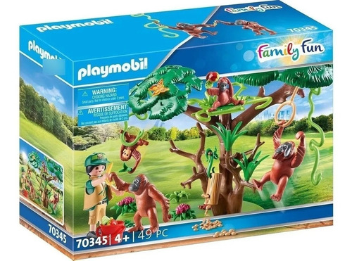 Playmobil Zoo Orangutanes Con Arbol 70345 Family Fun Edu