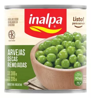 Packx3un-arvejas Remojadas-inalpa-x850g-kosher