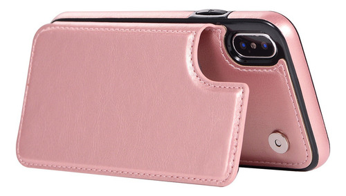 B Funda Carcasa Piel Billetera Con Soporte Para iPhone