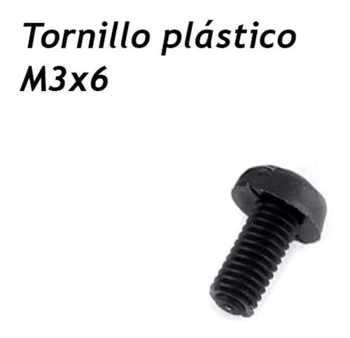 Por 50und Tornillo Plastico M3 6mm Para Espaciador Soporte P