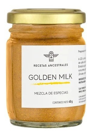 3 X Golden Milk Bebida Ayurvédica De Recetas Ancestrales 40g