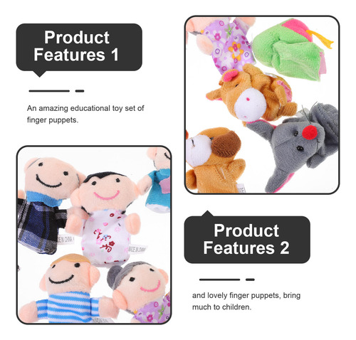 18 Juguetes Educativos Finger Puppets Story Time Finger Pupp