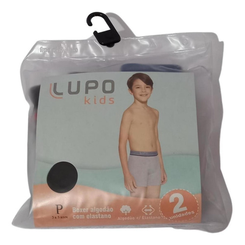 Imagem 6 de 7 de Kit 10 Cuecas Box Boxer Infantil Lupo Kids Algodão Masculina