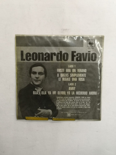 Leonardo Favio - Fuiste Mía Un Verano (Usado)