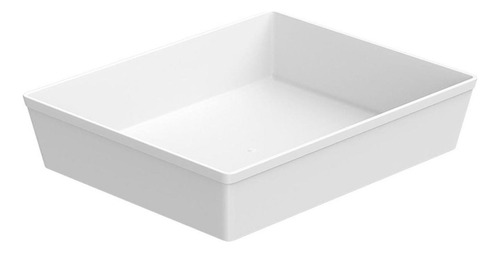 Travessa Retangular 4,8l Gn 1/2 33cm Uno Coza Branco Brinox