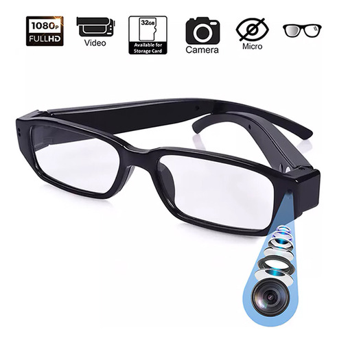 Lentes Con Cámara - Gafas Espía Oculta - Graba Vídeo Sonido