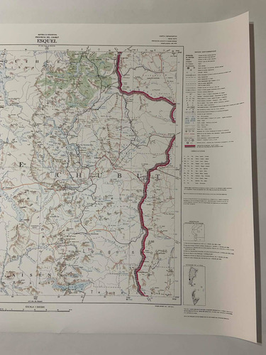 Esquel. Mapa Carta Topográfica