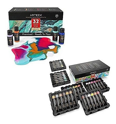 Art Paint - Arteza Acrylic Pouring And Metallic Acrylic Pain