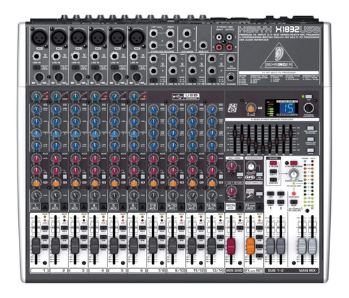 Behringer Xenyx X1832 Usb Mixer 14 Canales Efectos Comp Usb