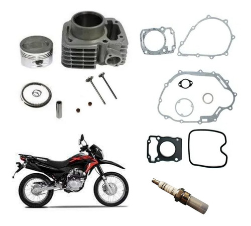 Kit De Cilindro Honda Xr150 + Juntas + Valvulas + Sellos