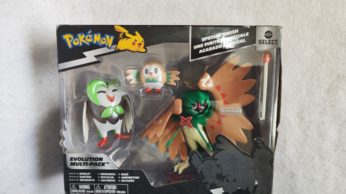 Evolution Pack Pokémon Rowlet + Dartrix + Decidueye