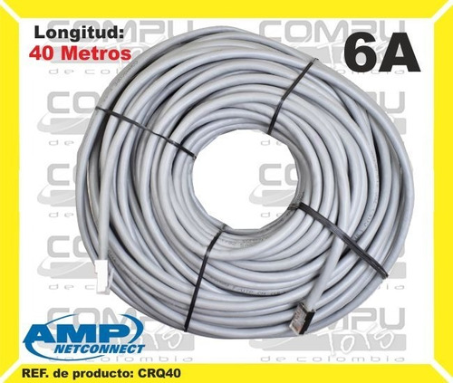 Cable De Red Rj45 Cat. 6a 40m Ref: Crq40 Computoys Sas