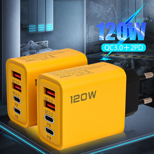 Adaptador De Cargador Usb Pd Dual, Enchufes Del Reino Unido,
