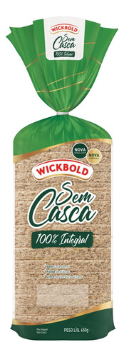 Pão Integral sem Casca Wickbold Pacote 450g