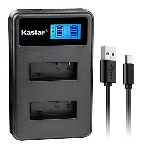 Videocámaras - Cargador Dual Kastar Lcd Para Eken Pg1050 Y E