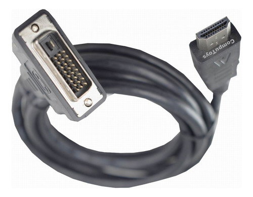 Zdvh30 Cable De Conexion Dvi A Hdmi (machos) 3 Mts Computoys