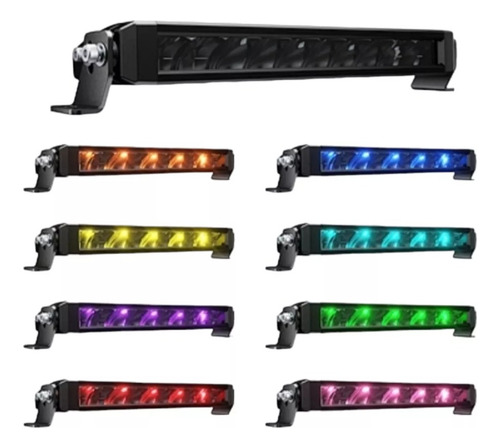 Barra Led Aurora Slim Rgb Optica 20 PuLG 7 Colores Rzr, Utv