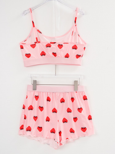 Conjunto De Pijama Verano Mujer Short Y Top De Tirantes