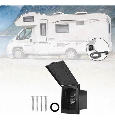 Generic Rv Kit De De Ducha Exterior, Válvula De Agua Negro