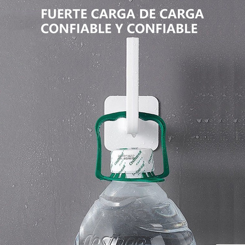 2pcs Ganchos Perchero Multifuncional 2 Piezas Negro+blanco Blanco