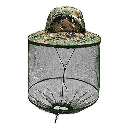 Sombrero Gorra Pesca Mosquito Head Net Hat Cap Con Red Para 